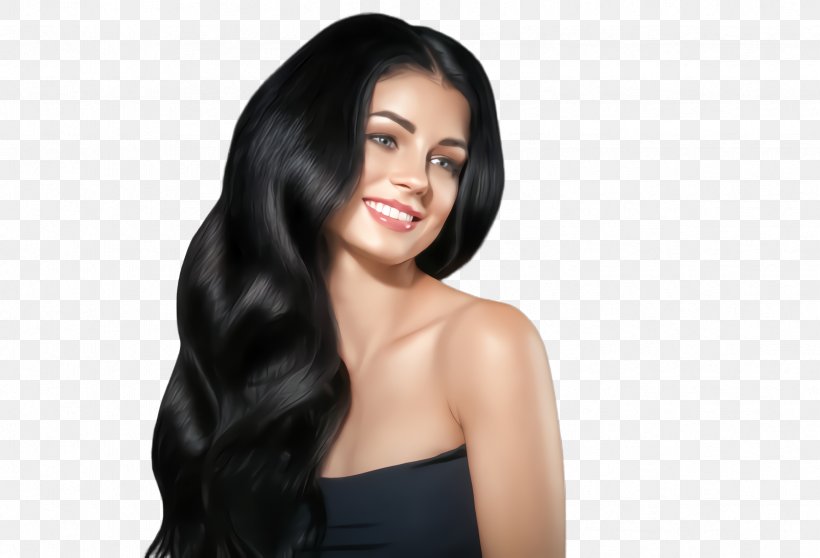 Hair Hairstyle Black Hair Long Hair Skin, PNG, 2424x1652px, Hair, Beauty, Black Hair, Chin, Hairstyle Download Free