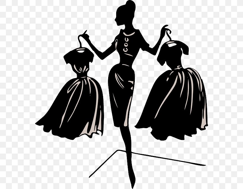 Clothing Clip Art, PNG, 584x640px, Clothing, Black, Black And White, Costume Design, Dress Download Free