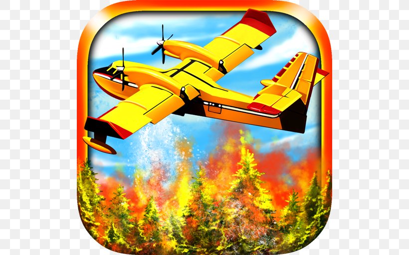 Airplane Firefighter Simulator Pilot Flying Games Firefighter Simulator, PNG, 512x512px, Firefighter Simulator 3d, Aircraft, Airplane, Android, Conflagration Download Free