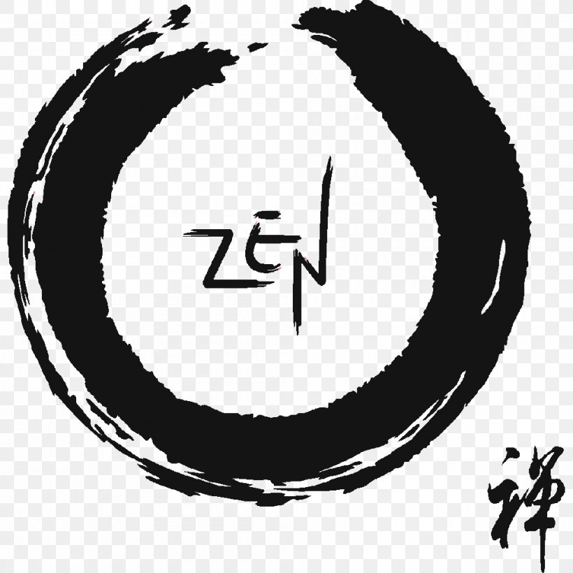 Ensō Zen Buddhism Vector Graphics Illustration, PNG, 1000x1000px, Enso, Black And White, Brand, Buddhism, Buddhist Meditation Download Free