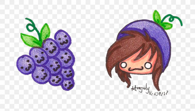 Grape Clip Art Illustration Fruit Flower, PNG, 900x516px, Grape, Animal, Art, Cartoon, Fictional Character Download Free