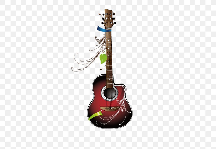 Guitar Illustrator Musical Instrument, PNG, 567x567px, Watercolor, Cartoon, Flower, Frame, Heart Download Free