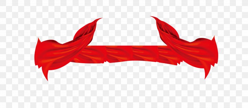 Silk Ribbon Poster, PNG, 4337x1902px, Red Download Free