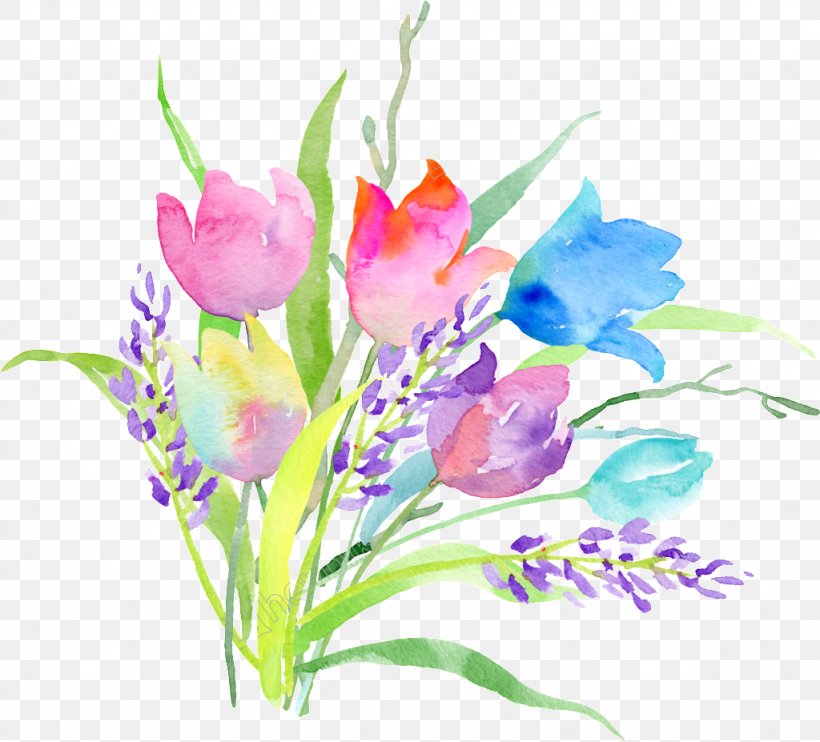 Floral Design Watercolor Painting Image, PNG, 1024x927px, Floral Design, Advertising, Art, Crocus, Cut Flowers Download Free