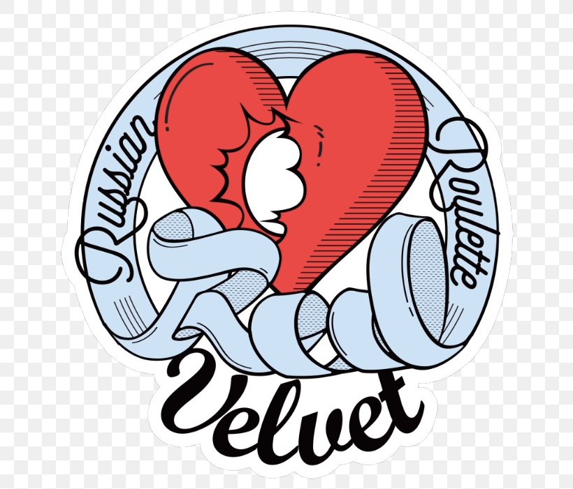 Red Velvet Russian Roulette Logo The Red Summer, PNG, 668x701px, Watercolor, Cartoon, Flower, Frame, Heart Download Free