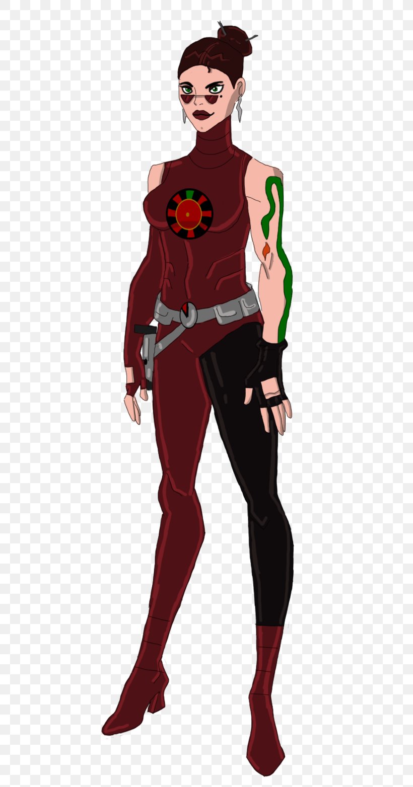 Roulette Injustice Society DC Comics DC Universe Superhero, PNG, 511x1564px, Roulette, Art, Cartoon, Character, Costume Download Free