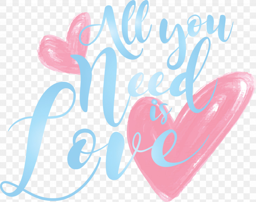 Valentines Day All You Need Is Love, PNG, 3000x2374px, Valentines Day, All You Need Is Love, Heart, Love, Pink Download Free