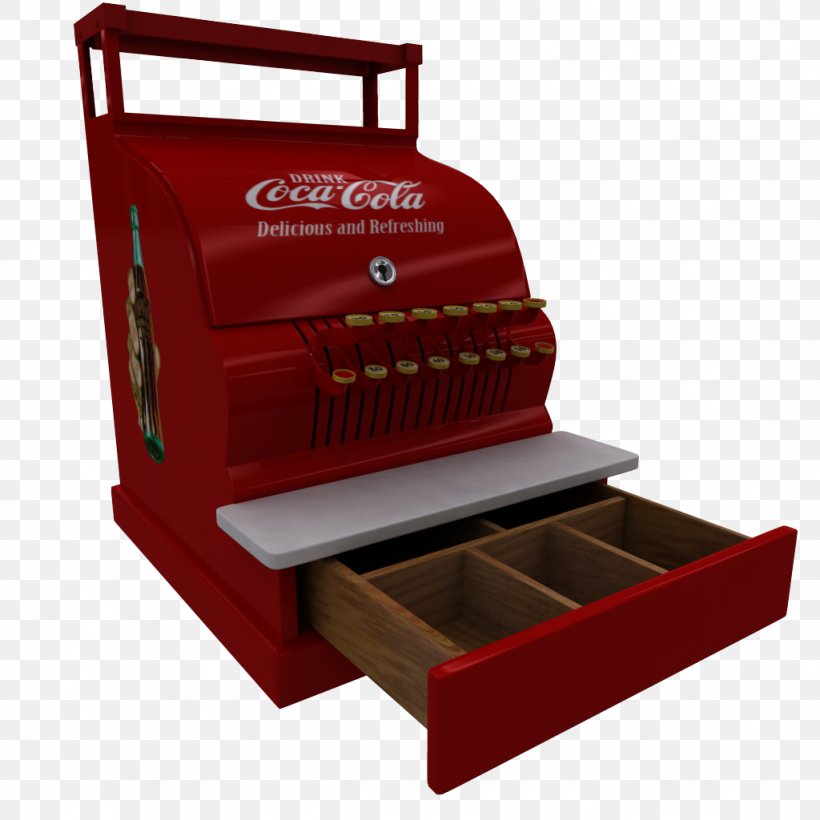 Coca-Cola Cash Register Pepsi, PNG, 1024x1024px, Cola, Box, Cash, Cash Register, Coca Download Free