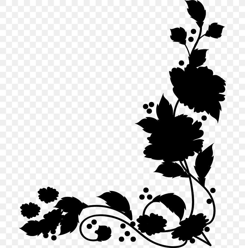 Floral Design Illustration Visual Arts Pattern, PNG, 693x829px, Floral Design, Art, Black M, Blackandwhite, Botany Download Free