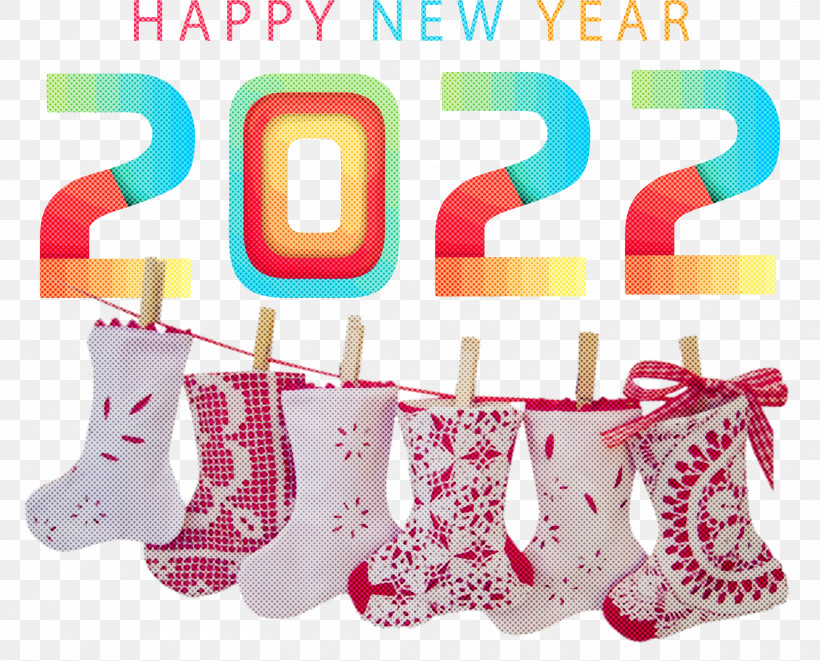 2022 Happy New Year 2022 New Year 2022, PNG, 3000x2421px, Christmas Stocking, Bauble, Christmas Day, Christmas Ornament M, Clothing Download Free
