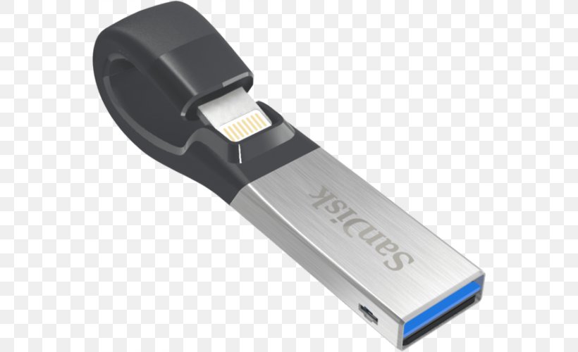 IPad 3 Lightning USB Flash Drives IPhone Sandisk IXpand USB 2.0, PNG, 700x500px, Ipad 3, Apple, Computer, Computer Component, Computer Data Storage Download Free