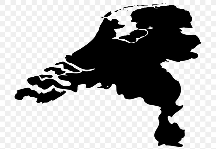 Netherlands Map Clip Art, PNG, 713x564px, Netherlands, Black, Black And White, Efteling Kids Radio, Flag Of The Netherlands Download Free