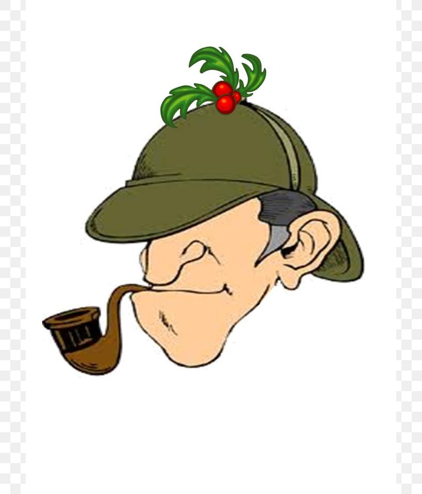 Sherlock Holmes Doctor Watson Deerstalker Clip Art, PNG, 720x960px, Sherlock Holmes, Christmas Ornament, Deerstalker, Doctor Watson, Drawing Download Free