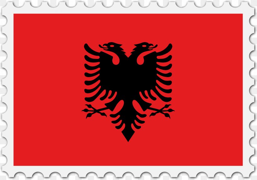 Flag Of Albania T-shirt Albanian Eagle, PNG, 2396x1680px, Albania, Albanian, Area, Brand, Clothing Download Free