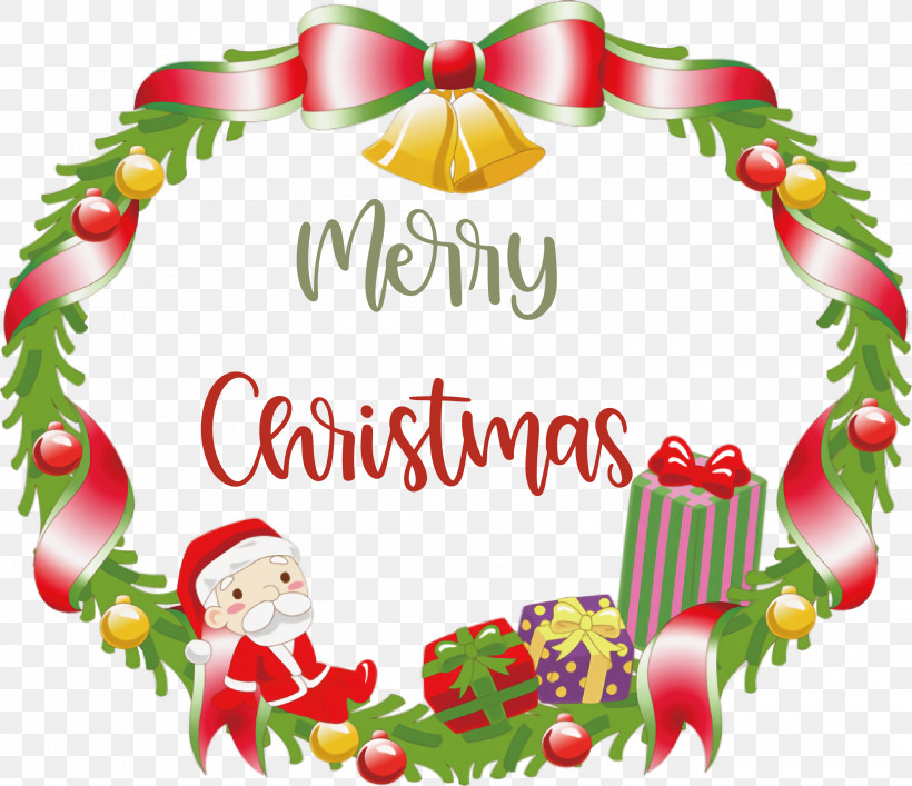 Merry Christmas, PNG, 2959x2553px, Merry Christmas, Advent Wreath, Christmas Day, Christmas Decoration, Christmas Eve Download Free