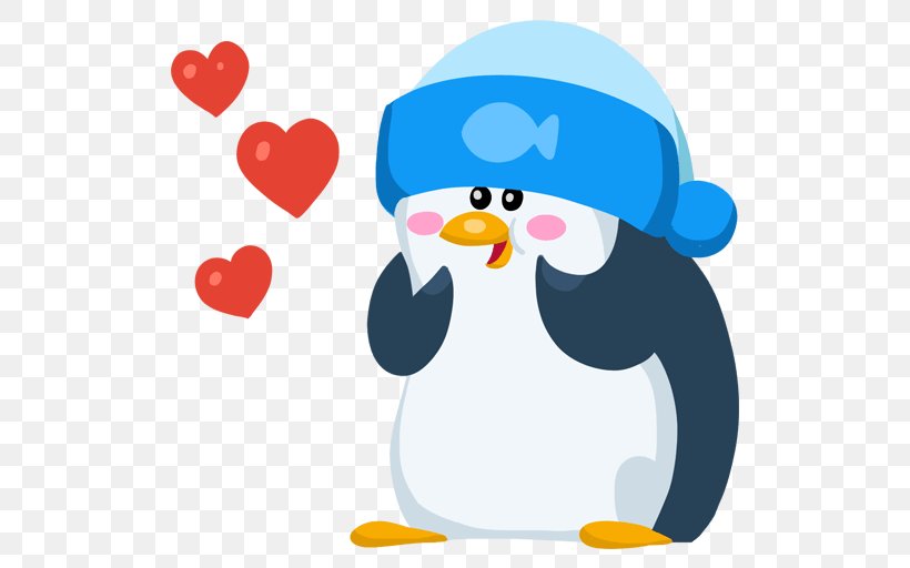 Penguin Telegram Sticker VK Facebook Messenger, PNG, 512x512px, Penguin, Advertising, Beak, Bird, Emoticon Download Free