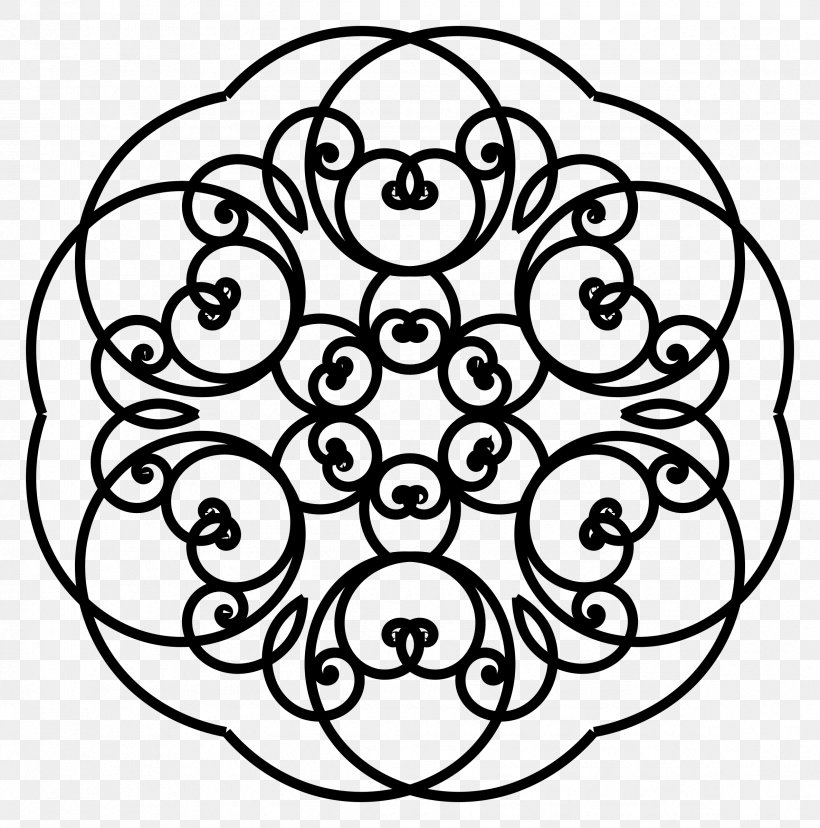 Visual Arts Mandala Coloring Book Clip Art, PNG, 2374x2400px, Visual Arts, Area, Art, Black And White, Color Download Free