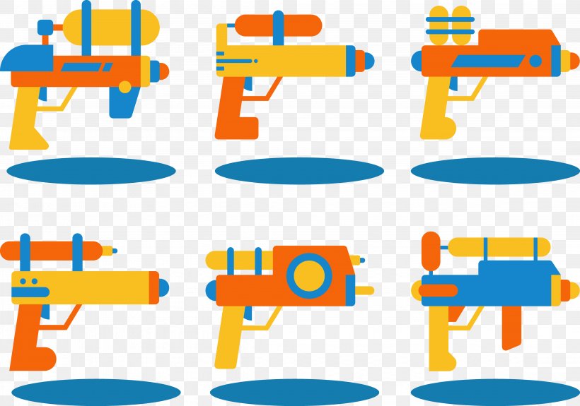 Water Gun Toy Flat Design, PNG, 4528x3177px, Water Gun, Area, Artwork, Designer, Firearm Download Free