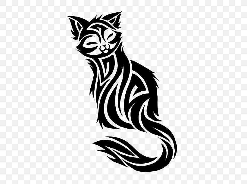 Cat Tattoo Flash, PNG, 412x612px, Cat, Art, Autocad Dxf, Black, Black And White Download Free