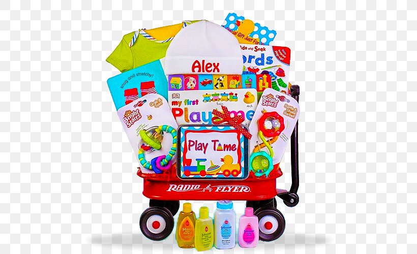 Food Gift Baskets Infant Wagon Radio Flyer, PNG, 500x500px, Food Gift Baskets, Baby Einstein, Baby Shower, Basket, Bib Download Free