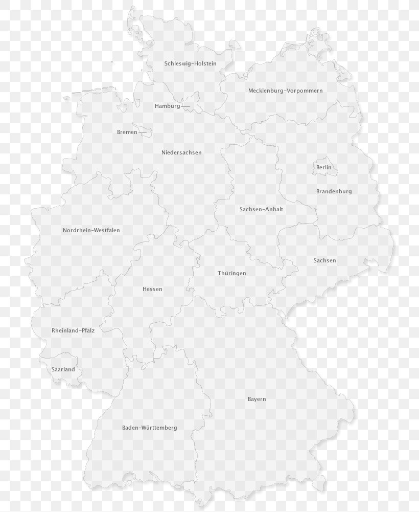 Map Germany White Angle Tree, PNG, 731x1001px, Map, Area, Black And White, Germany, Tree Download Free