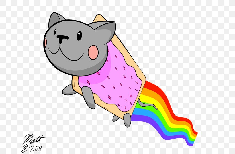 T-shirt Nyan Cat Animated Film Computer Clip Art, PNG, 679x540px, Watercolor, Cartoon, Flower, Frame, Heart Download Free
