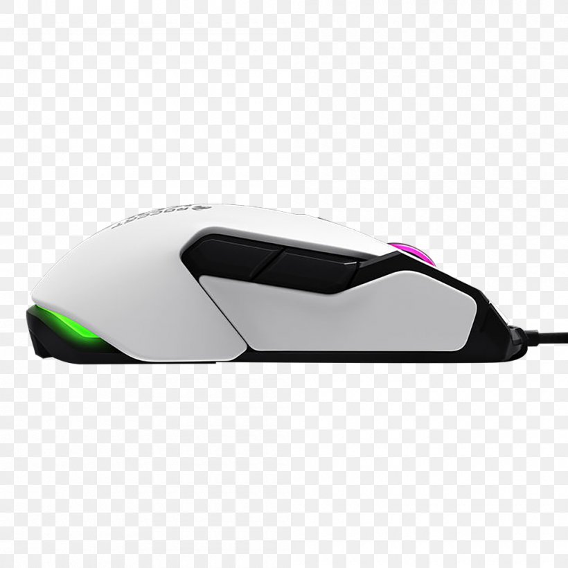 Computer Mouse ROCCAT Kova White RGB Color Model, PNG, 1000x1000px, Computer Mouse, Automotive Design, Button, Computer Component, Computer Monitors Download Free