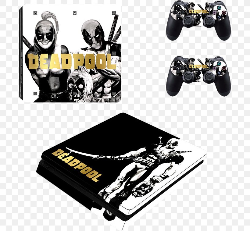 Sony PlayStation 4 Slim Deadpool PlayStation 3, PNG, 696x758px, Playstation, Brand, Deadpool, Dualshock, Game Controllers Download Free