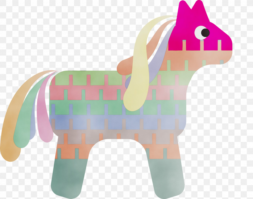 Horse Stuffed Toy Pink M Pattern Science, PNG, 3000x2360px, Mexico Elements, Biology, Horse, Paint, Pink M Download Free