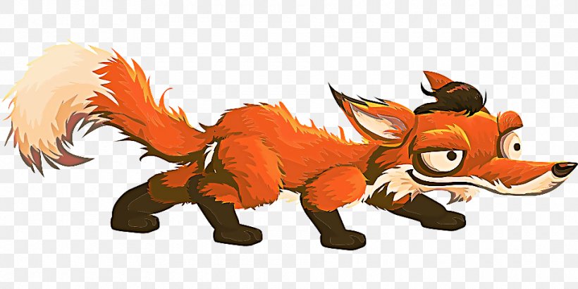 Orange, PNG, 960x480px, Red Fox, Animal Figure, Animated Cartoon, Animation, Cartoon Download Free