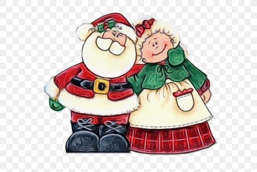 Santa Claus, PNG, 600x550px, Watercolor, Cartoon, Christmas, Christmas Eve, Holiday Ornament Download Free