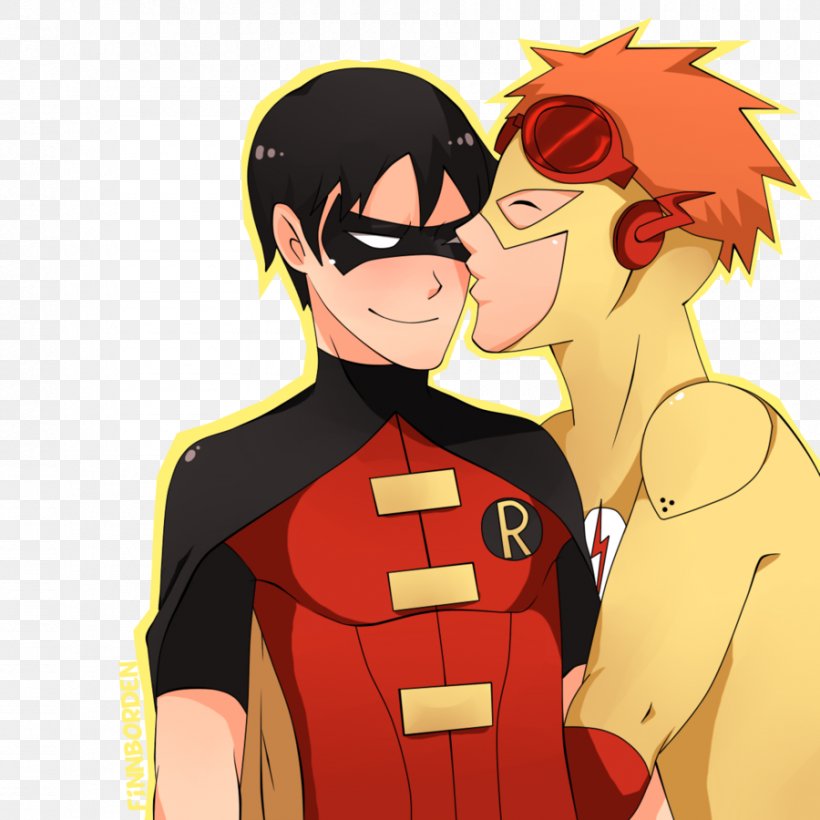 Wally West Robin Dick Grayson Flash, PNG, 900x900px, Watercolor, Cartoon, Flower, Frame, Heart Download Free