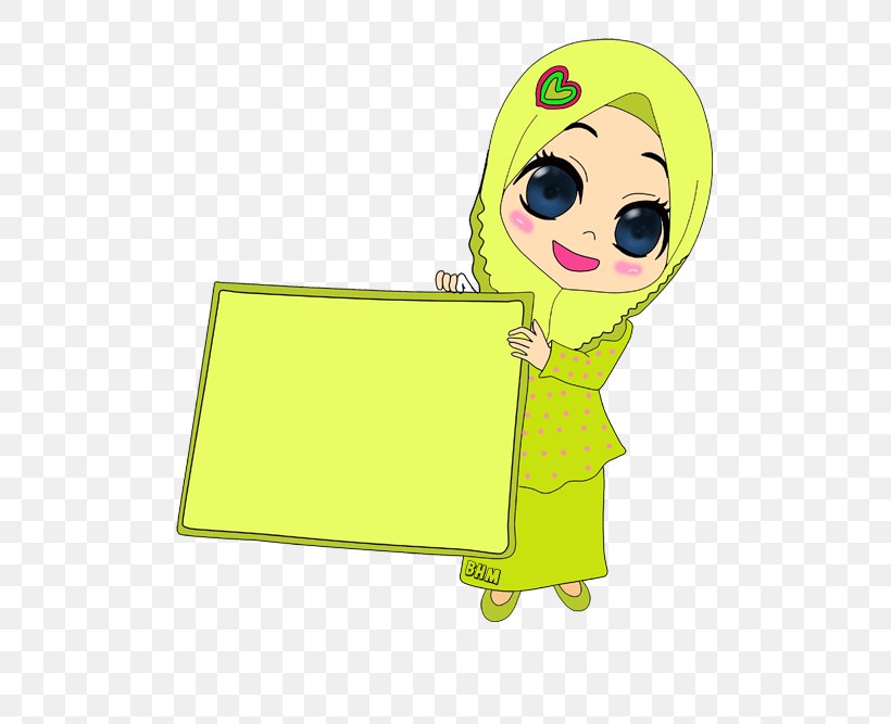 Animated Cartoon Muslim Islam Drawing, PNG, 500x667px, Watercolor, Cartoon, Flower, Frame, Heart Download Free