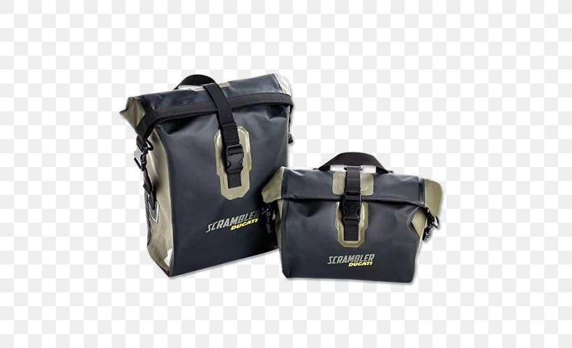 Ducati Scrambler Saddlebag Enduro Motorcycle, PNG, 500x500px, Ducati Scrambler, Bag, Baggage, Brand, Clothing Accessories Download Free