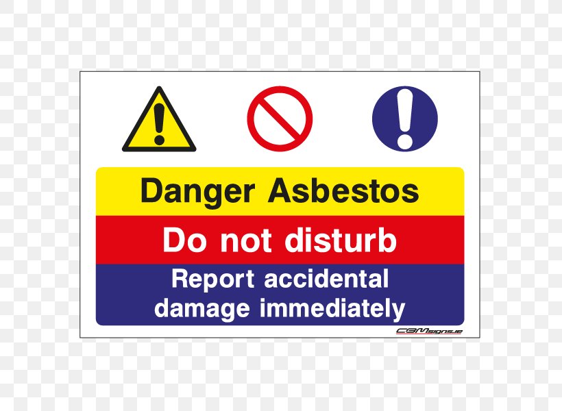 Hazard Occupational Safety And Health Sign Asbestos Risk, PNG, 600x600px, Hazard, Architectural Engineering, Area, Asbestos, Banner Download Free