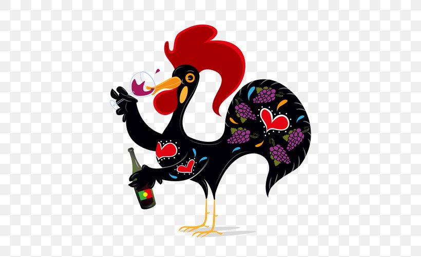 Barcelos, Portugal Rooster Of Barcelos Portuguese Cuisine Restaurant, PNG, 500x502px, Barcelos Portugal, Art, Beak, Bird, Chicken Download Free