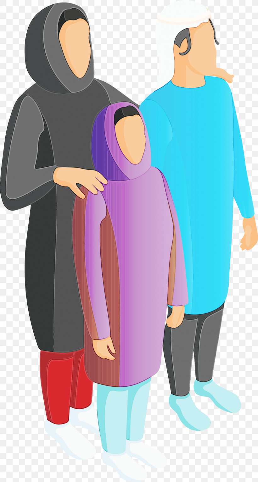 Clothing Standing Cartoon Costume Outerwear, PNG, 1604x3000px, Arabic Family, Arab People, Arabs, Cartoon, Clothing Download Free