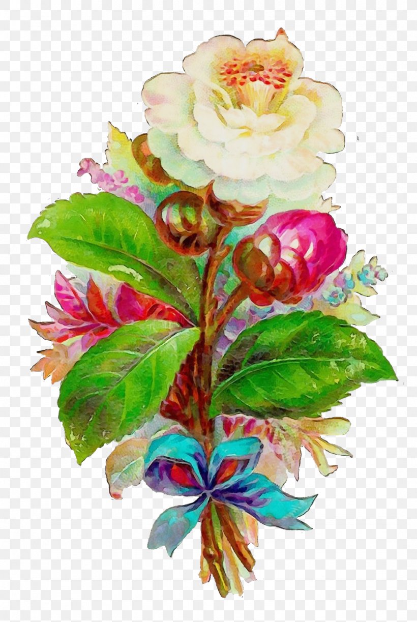 Flowers Bouquet, PNG, 1072x1600px, Watercolor, Artificial Flower, Bouquet, Cabbage Rose, Camellia Download Free