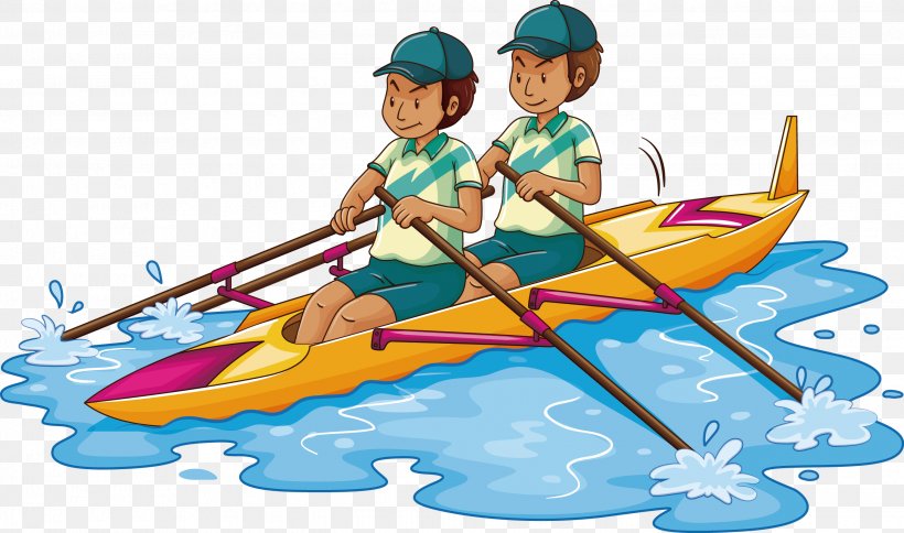 Rowing Kayak Clip Art, PNG, 2686x1587px, Rowing, Boat, Boating, Canoe, Kayak Download Free