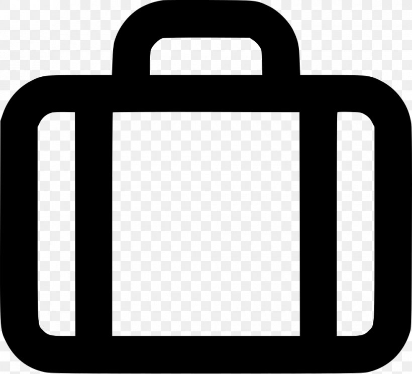 Briefcase, PNG, 980x891px, Briefcase, Black And White, Graphics Software, Rectangle, Symbol Download Free