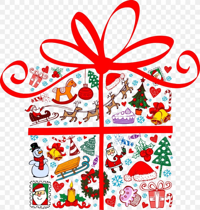 Santa Claus Christmas Gift Christmas Gift, PNG, 1024x1076px, Santa Claus, Art, Artwork, Christmas, Christmas Decoration Download Free