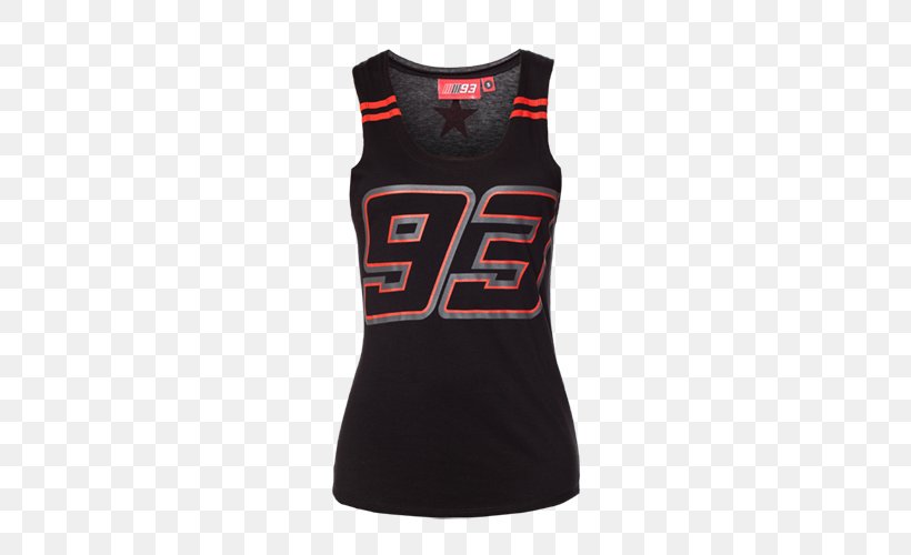 T-shirt Gilets MotoGP Woman, PNG, 500x500px, Tshirt, Active Shirt, Active Tank, Black, Clothing Download Free