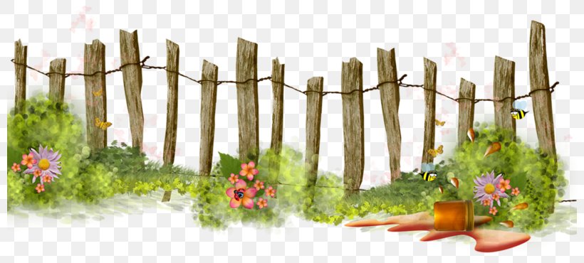 Fence Garden Clip Art, PNG, 800x370px, Fence, Branch, Flora, Floral Design, Floristry Download Free