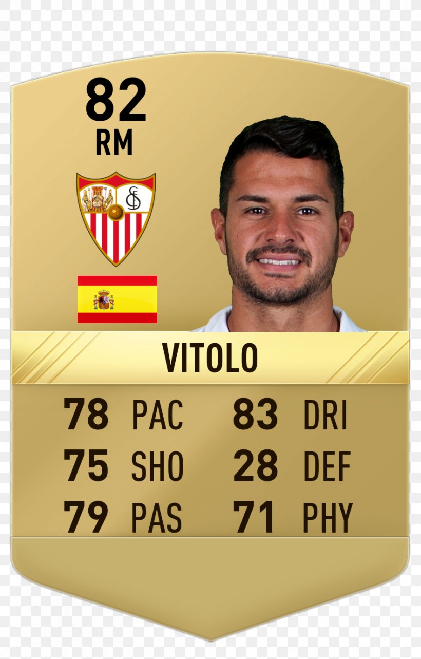 Vitolo FIFA 18 FIFA 17 Sevilla FC EA Sports, PNG, 882x1381px, 2010 Fifa World Cup, Vitolo, Adam Lallana, Brand, Ea Sports Download Free