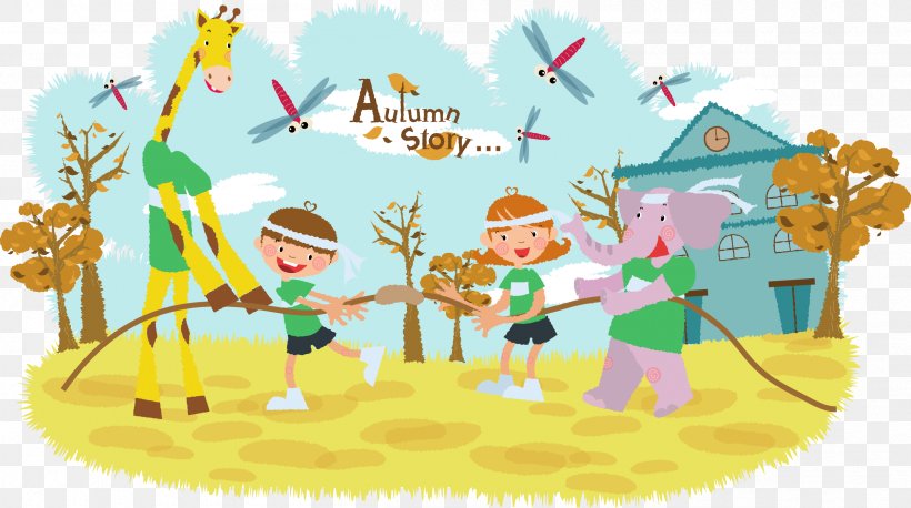 Autumn Illustration, PNG, 2413x1348px, Autumn, Area, Art, Competition, Fictional Character Download Free