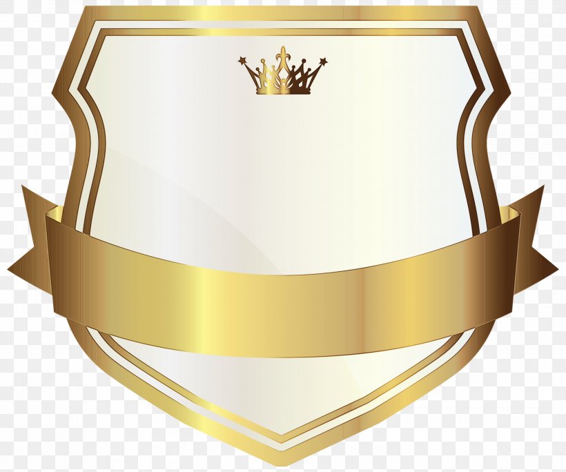 Gold Ribbon Ribbon, PNG, 3000x2504px, Web Banner, Banner, Crest, Crown, Emblem Download Free
