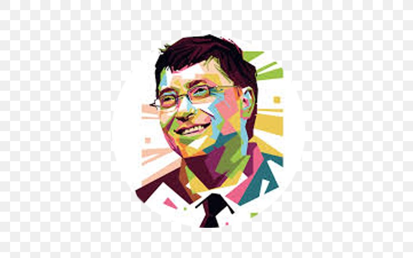 Bill Gates Portrait, PNG, 512x512px, Bill Gates, Art, Cartoon, Drawing, Human Behavior Download Free