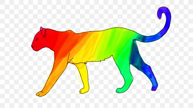 Cat Panthera Rainbow Yellow, PNG, 900x506px, Cat, Animal Figure, Art, Big Cat, Big Cats Download Free