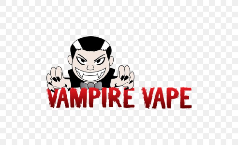 Vampire Electronic Cigarette Blood Logo Brand, PNG, 500x500px, Watercolor, Cartoon, Flower, Frame, Heart Download Free