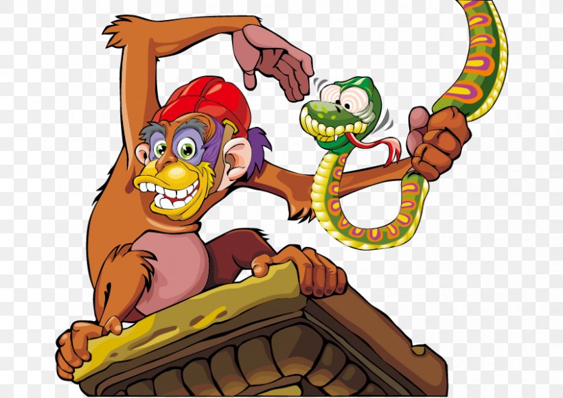 Ape Monkey Chimpanzee Clip Art, PNG, 842x596px, Ape, Art, Cartoon, Chimpanzee, Fiction Download Free